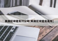 美国区块链支付公司[美国区块链交易所]