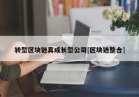 转型区块链真成长型公司[区块链整合]